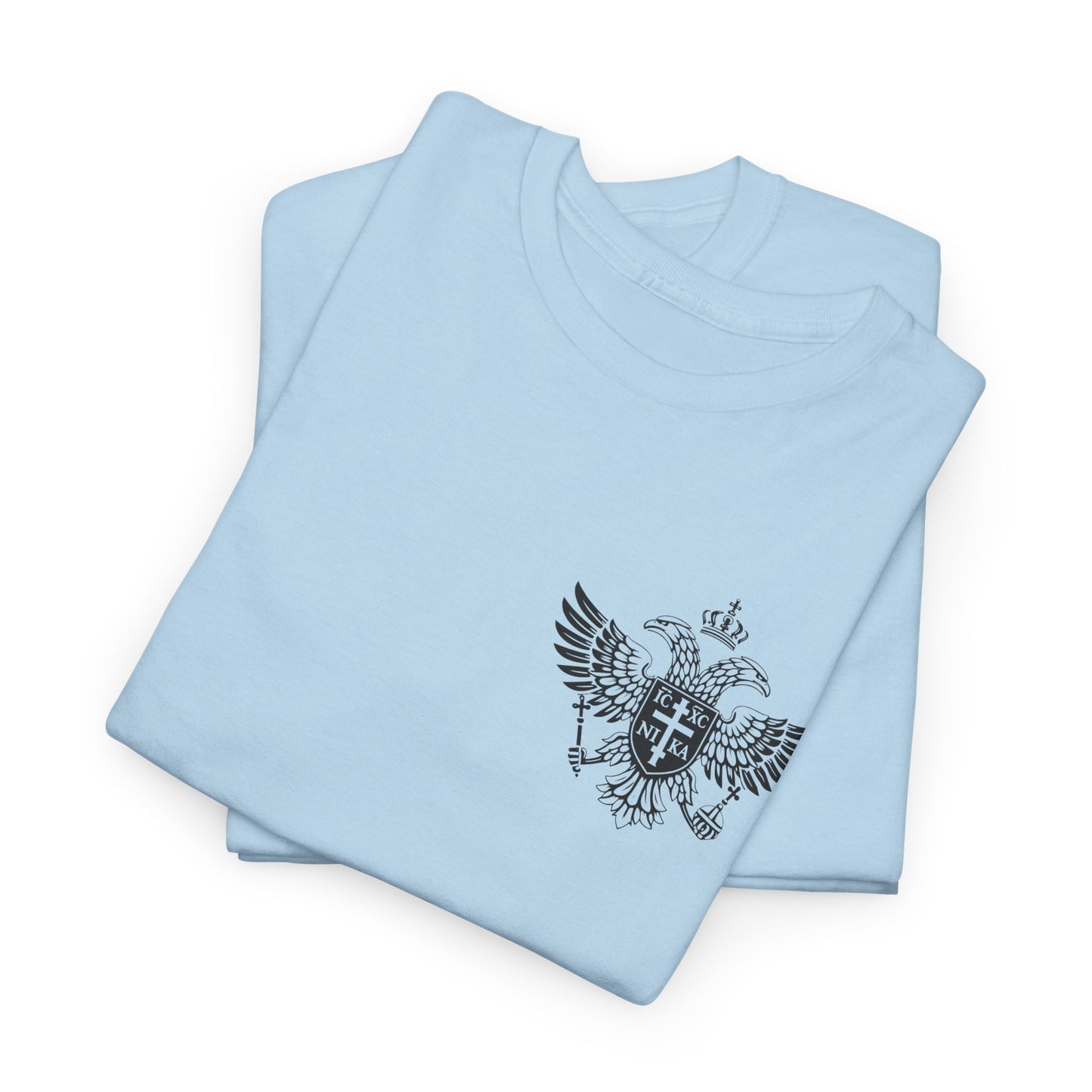Christian Cross Wings T‑Shirt — Faith Graphic Tee with Prayer Hands
