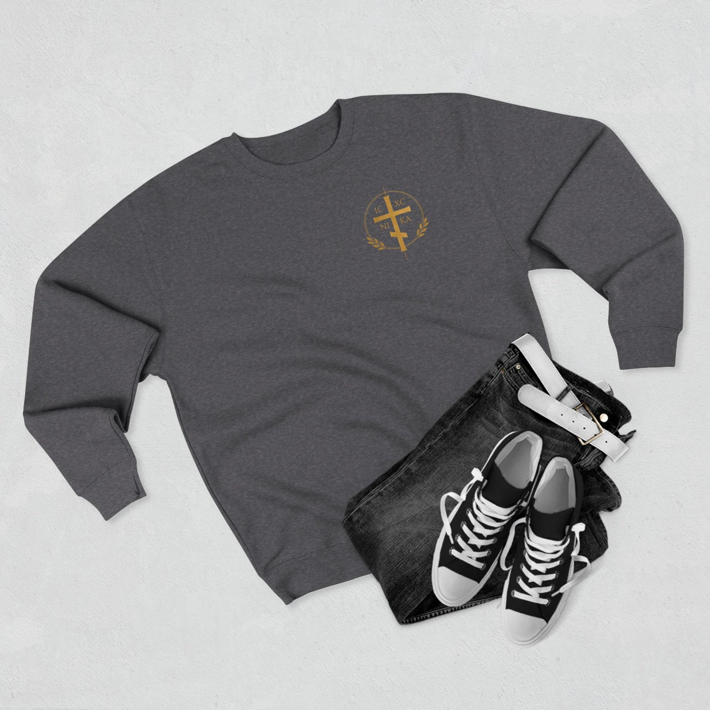 Christian Crewneck Sweatshirt — "The Way" Faith Verse Pullover