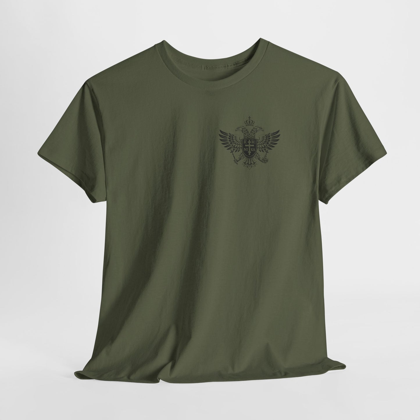 Christian Cross Wings T‑Shirt — Faith Graphic Tee with Prayer Hands