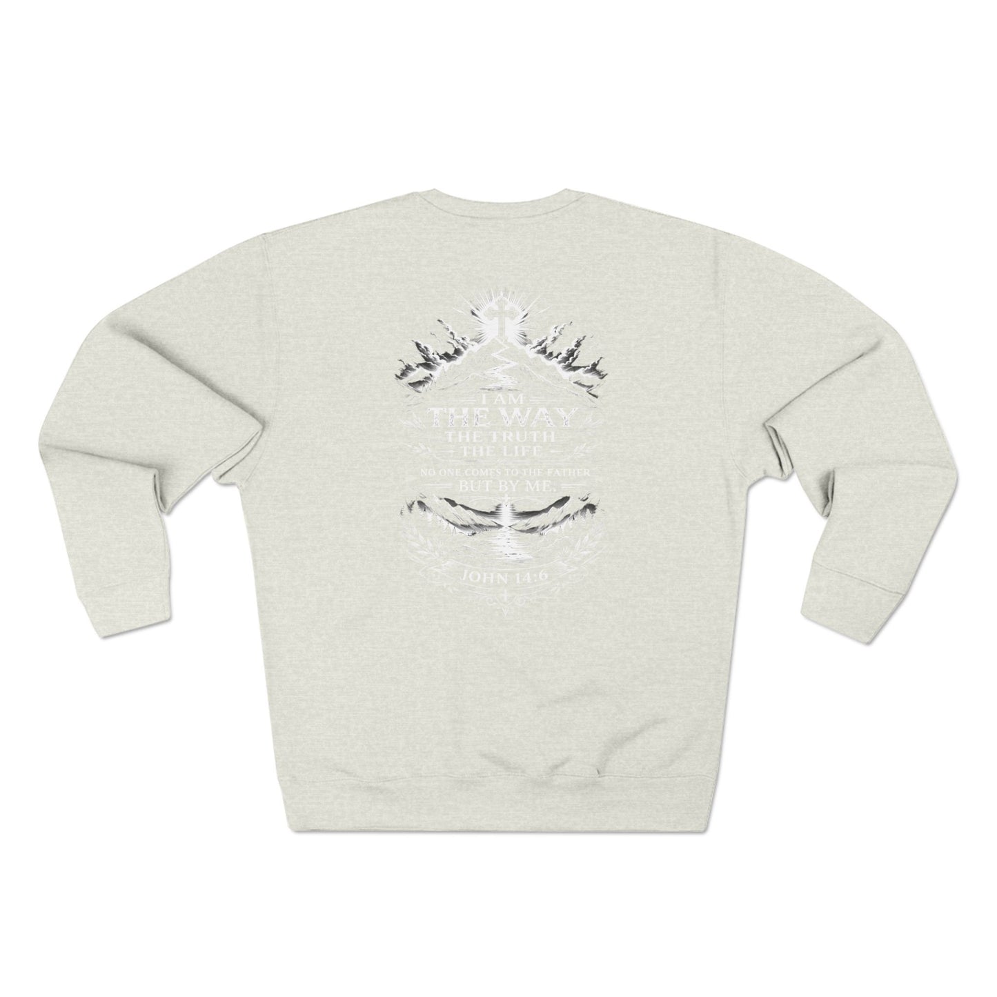 Christian Crewneck Sweatshirt — "The Way" Faith Verse Pullover