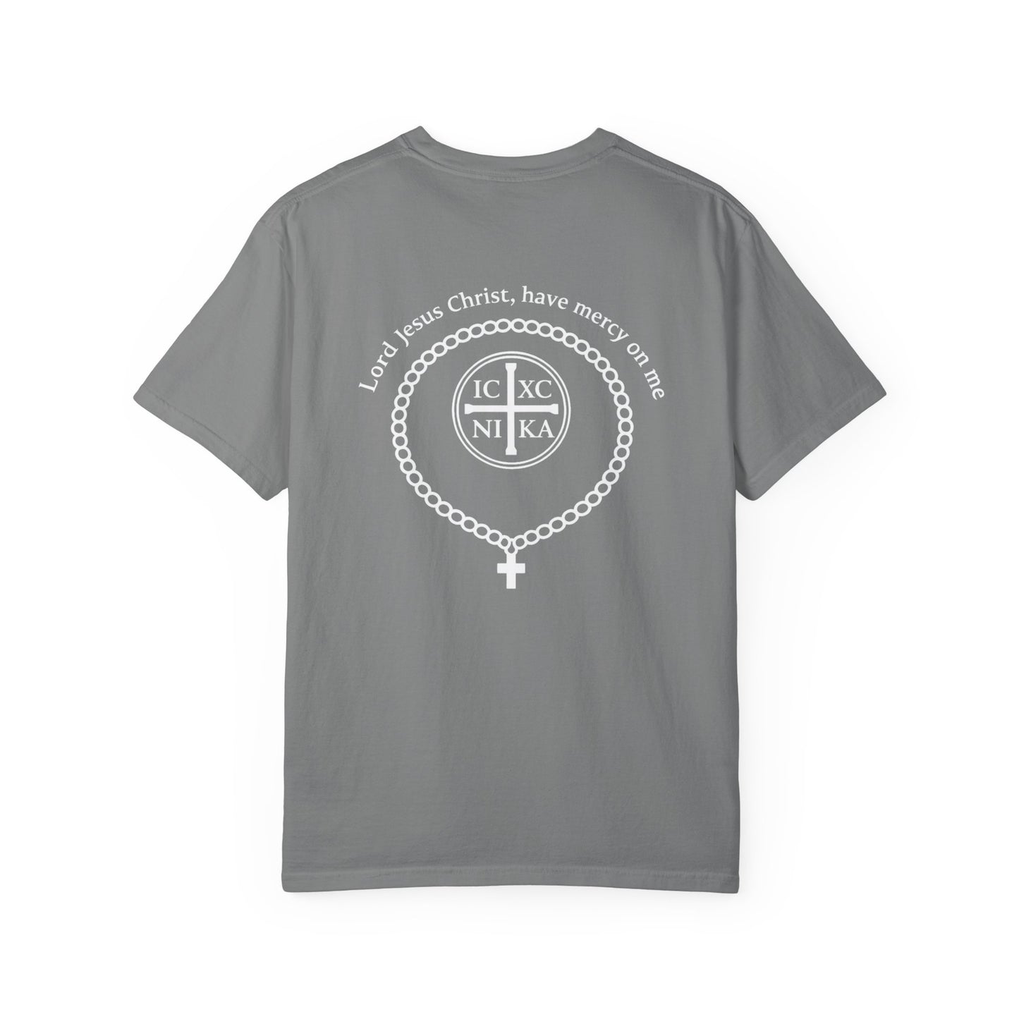 Christian T-Shirt — "I Can Do All Things Through Christ" Philippians 4:13 Cross Laurel Design