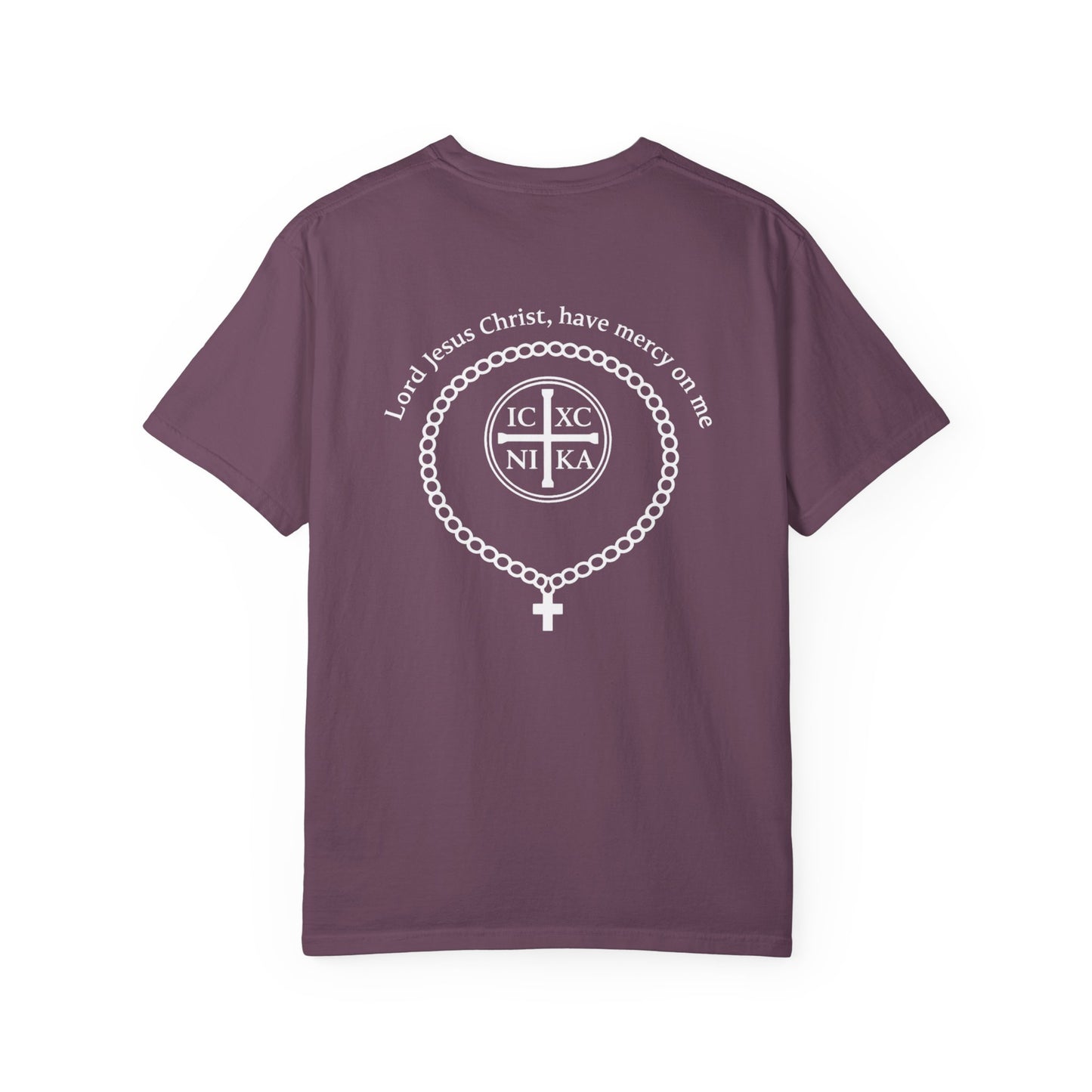 Christian T-Shirt — "I Can Do All Things Through Christ" Philippians 4:13 Cross Laurel Design