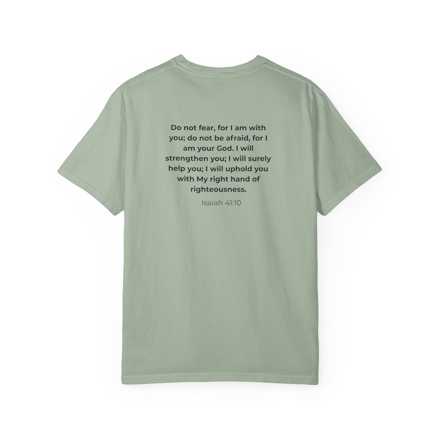 Faith Verse T-Shirt — Isaiah 41:10 Inspirational Christian Tee