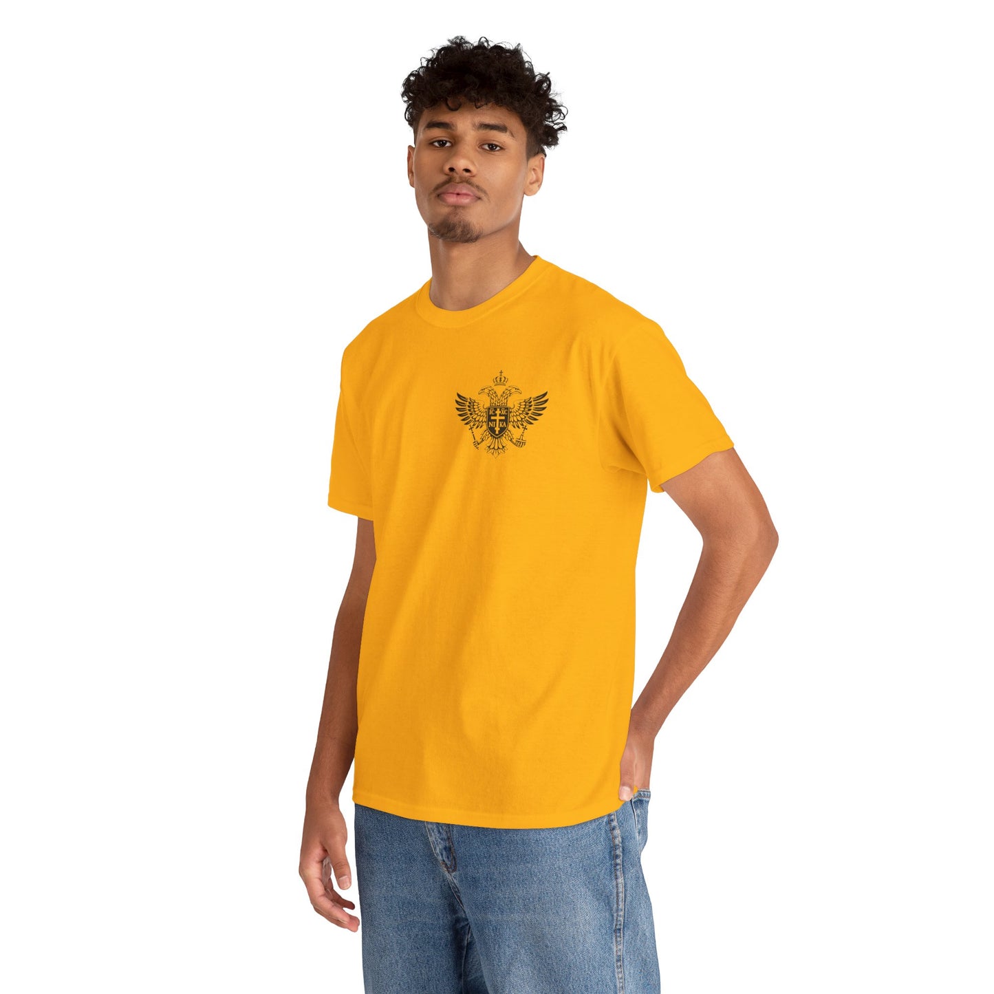 Christian Cross Wings T‑Shirt — Faith Graphic Tee with Prayer Hands