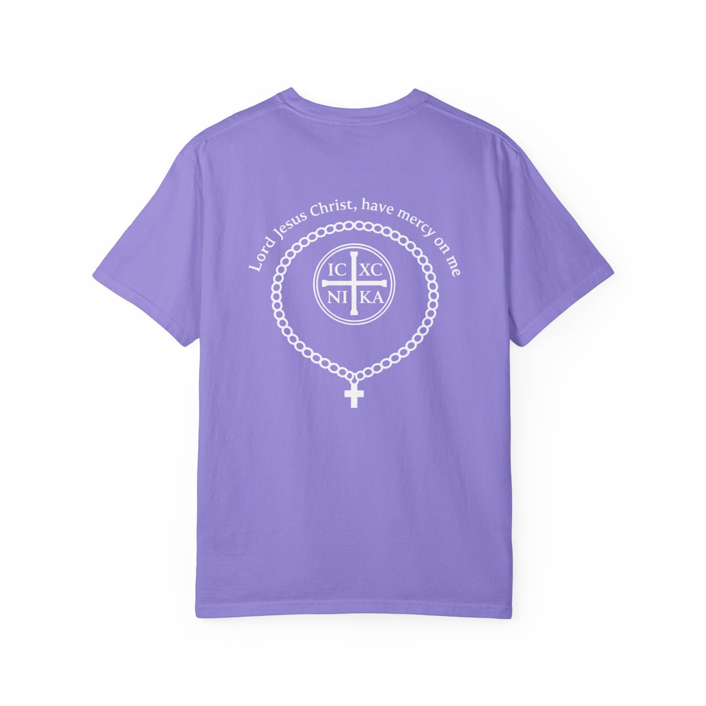 Christian T-Shirt — "I Can Do All Things Through Christ" Philippians 4:13 Cross Laurel Design