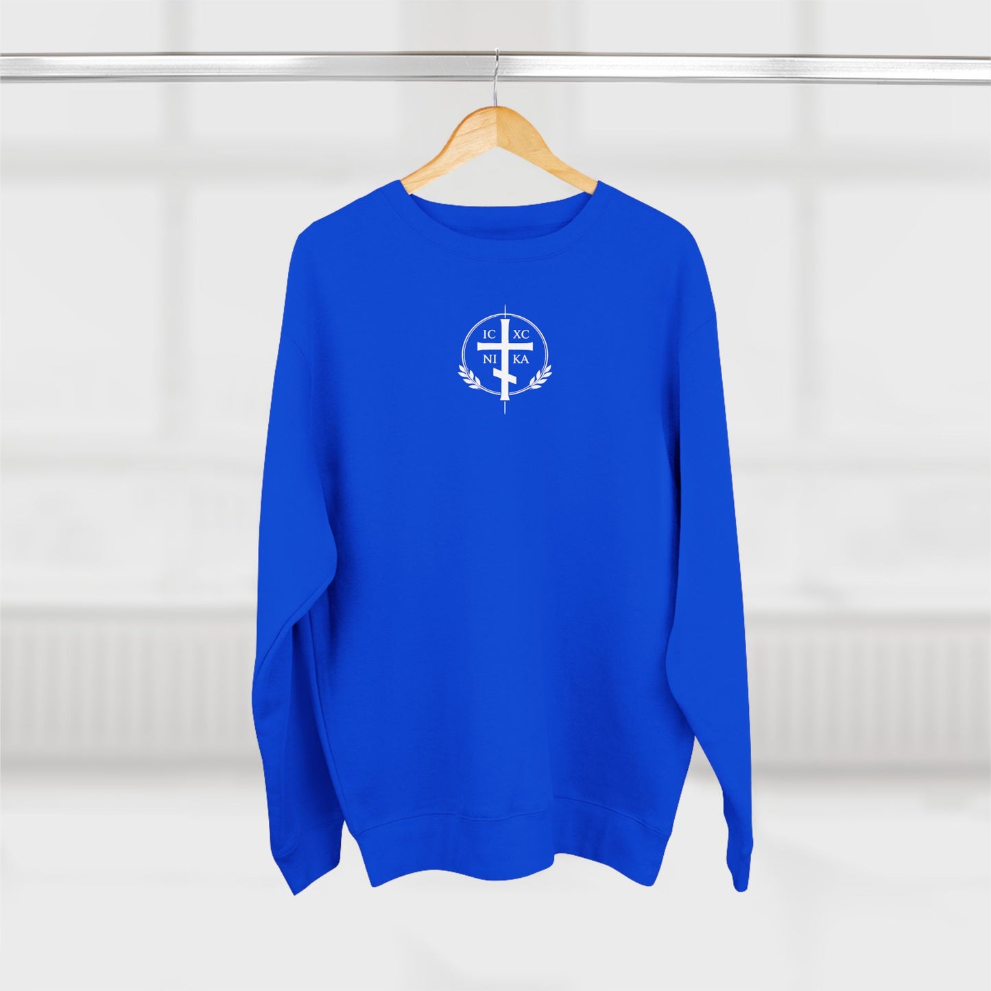 Sheep Graphic Crewneck Sweatshirt — Vintage Lamb Illustration Back Print