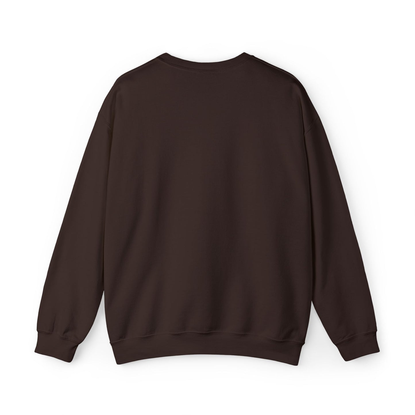 Cozy Floral Script Crewneck Sweatshirt — "Don't Worry Be Happy" Chest Design