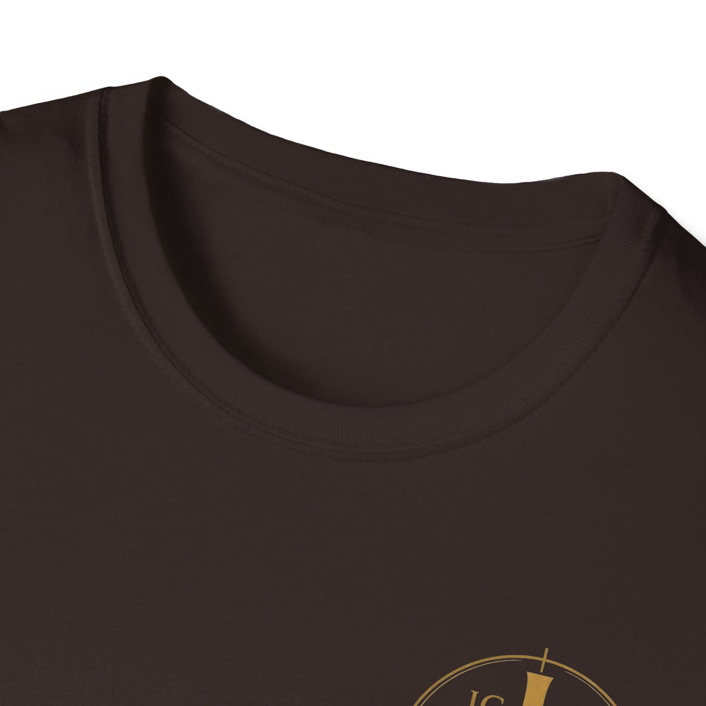 Christian Cross Wings T-Shirt — Gold Faith Graphic Tee