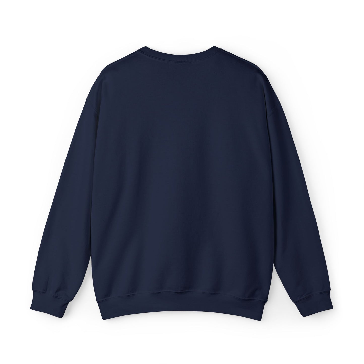 Cozy Floral Script Crewneck Sweatshirt — "Don't Worry Be Happy" Chest Design