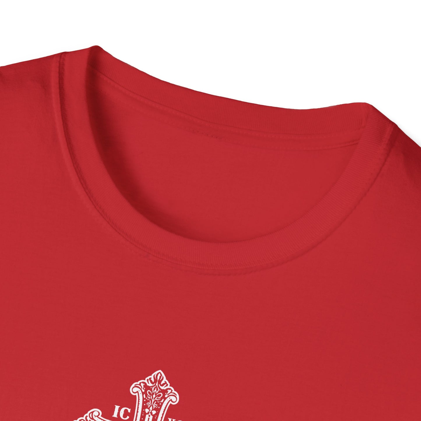 Christian Cross T-Shirt — Isaiah 41:10 Faith Prayer Tee (Front Small Cross, Back Scripture Emblem)