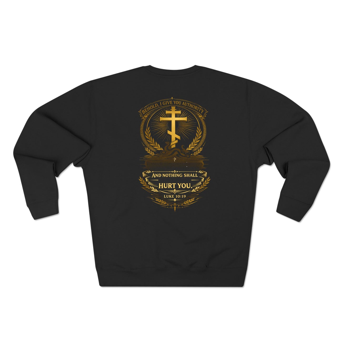 Christian Cross Sweatshirt — Inspirational Faith Graphic Crewneck