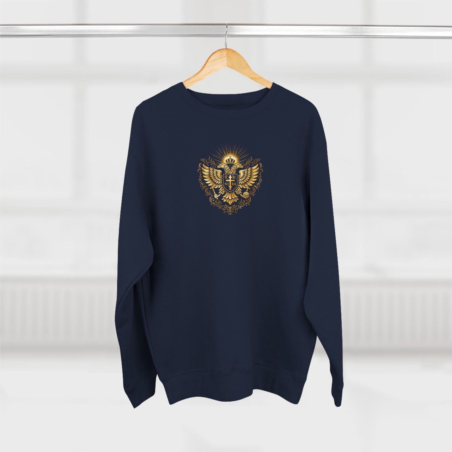 Christian Cross Sweatshirt — Inspirational Faith Graphic Crewneck