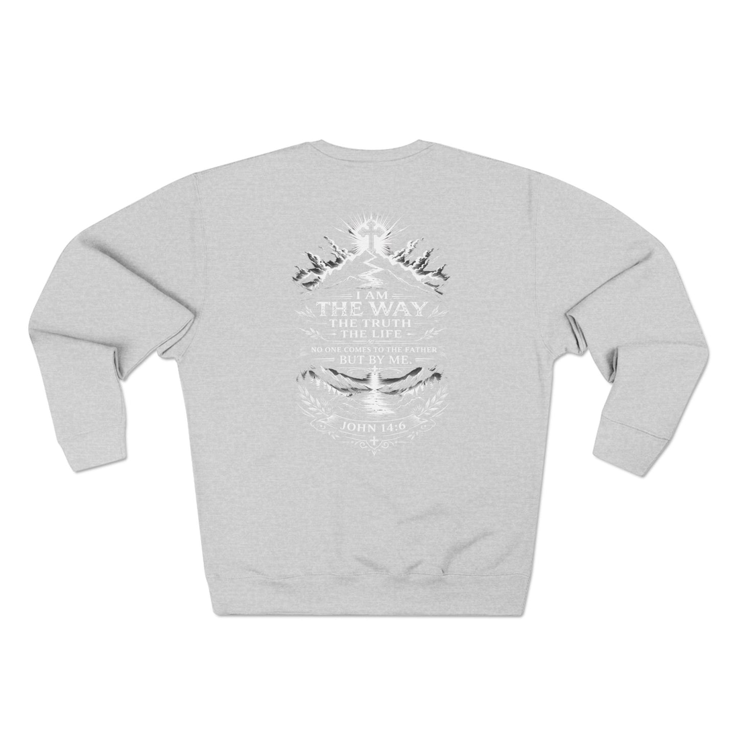 Christian Crewneck Sweatshirt — "The Way" Faith Verse Pullover