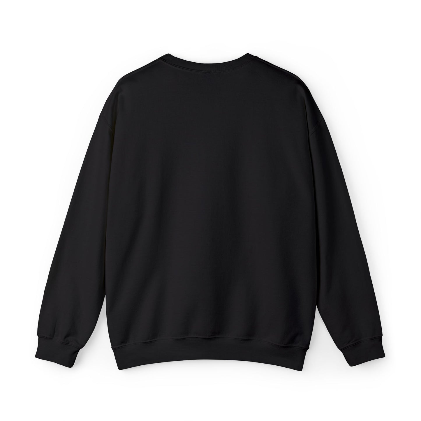 Cozy Floral Script Crewneck Sweatshirt — "Don't Worry Be Happy" Chest Design