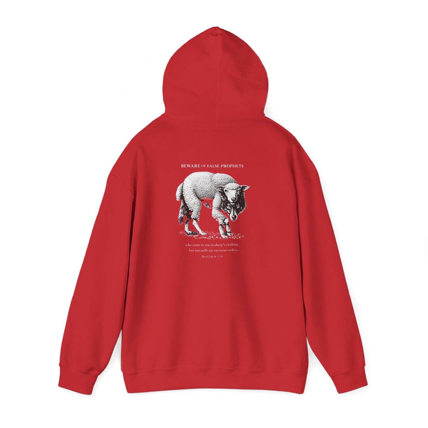 Christian Lamb Graphic Hoodie — ‘Agnus Dei’ Faith Emblem Sweatshirt
