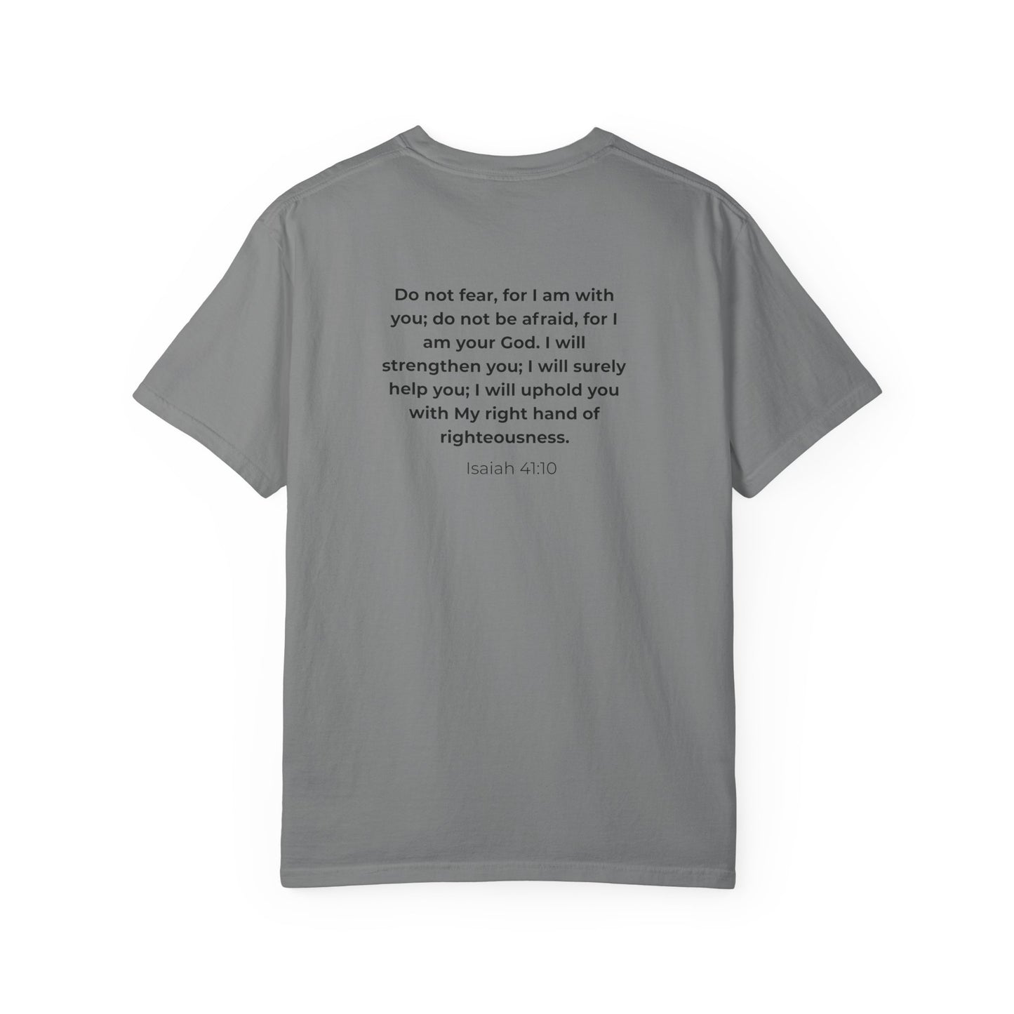 Faith Verse T-Shirt — Isaiah 41:10 Inspirational Christian Tee