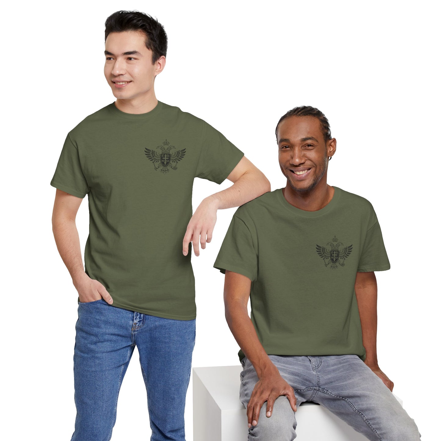 Christian Cross Wings T‑Shirt — Faith Graphic Tee with Prayer Hands