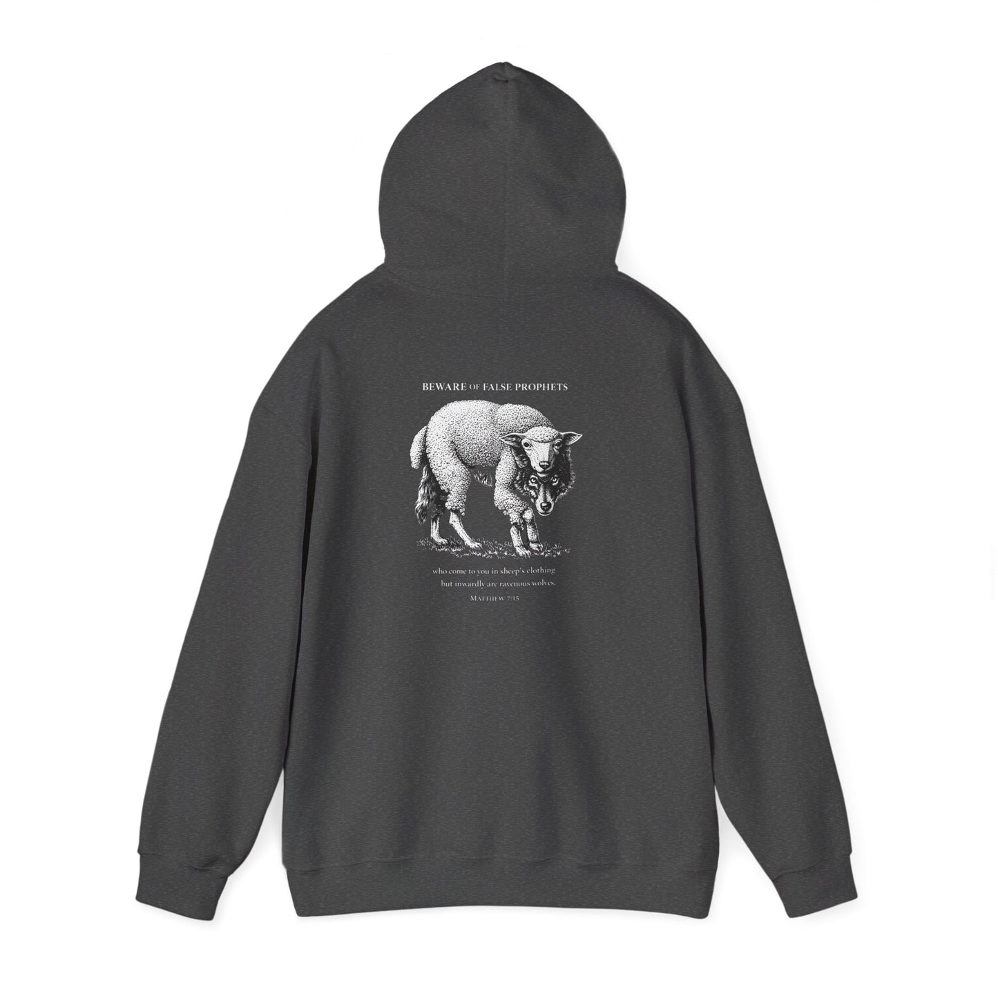 Christian Lamb Graphic Hoodie — ‘Agnus Dei’ Faith Emblem Sweatshirt