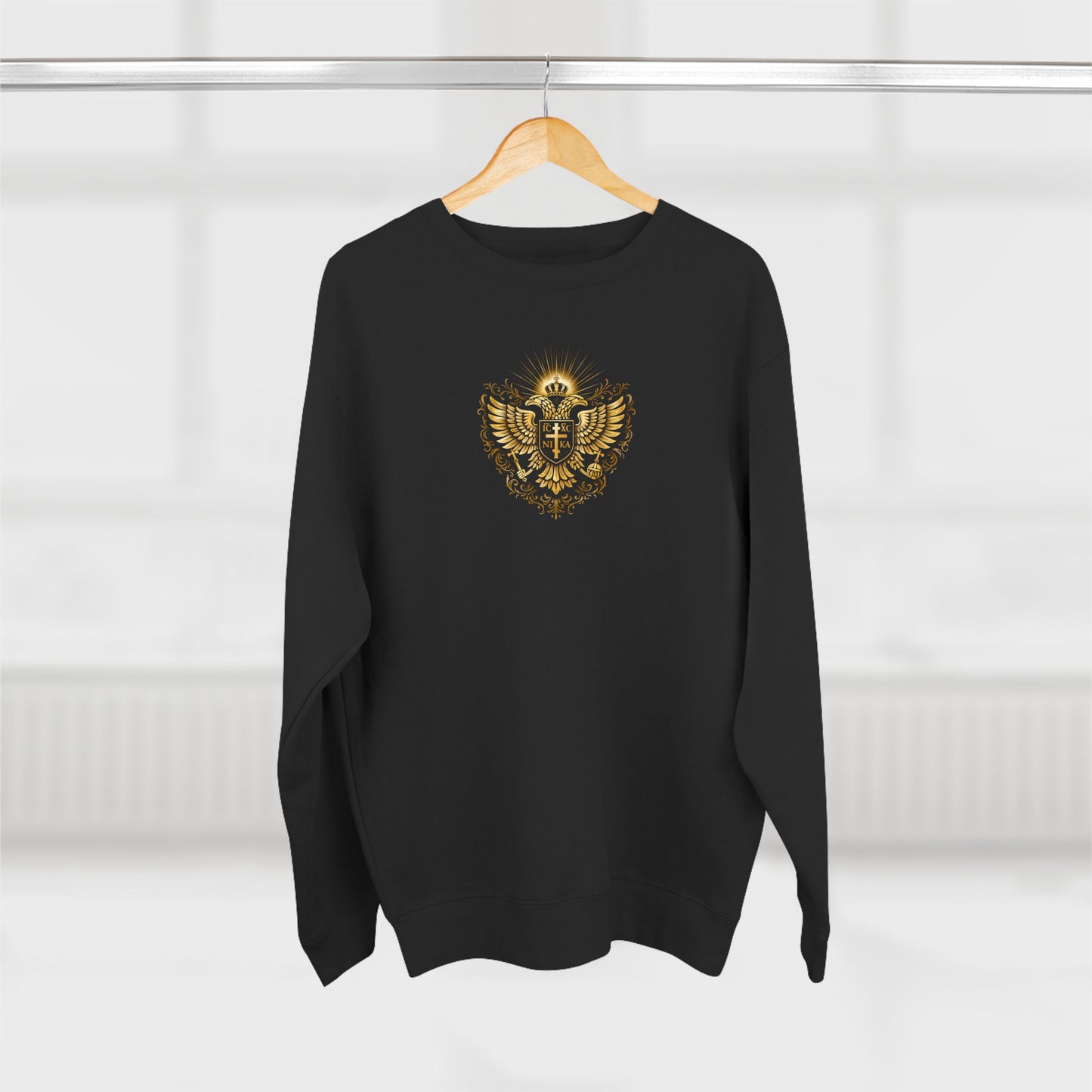 Christian Cross Sweatshirt — Inspirational Faith Graphic Crewneck