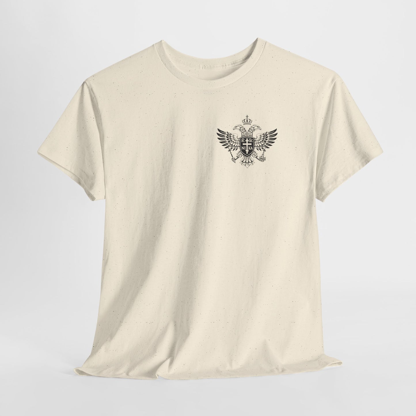 Christian Cross Wings T‑Shirt — Faith Graphic Tee with Prayer Hands