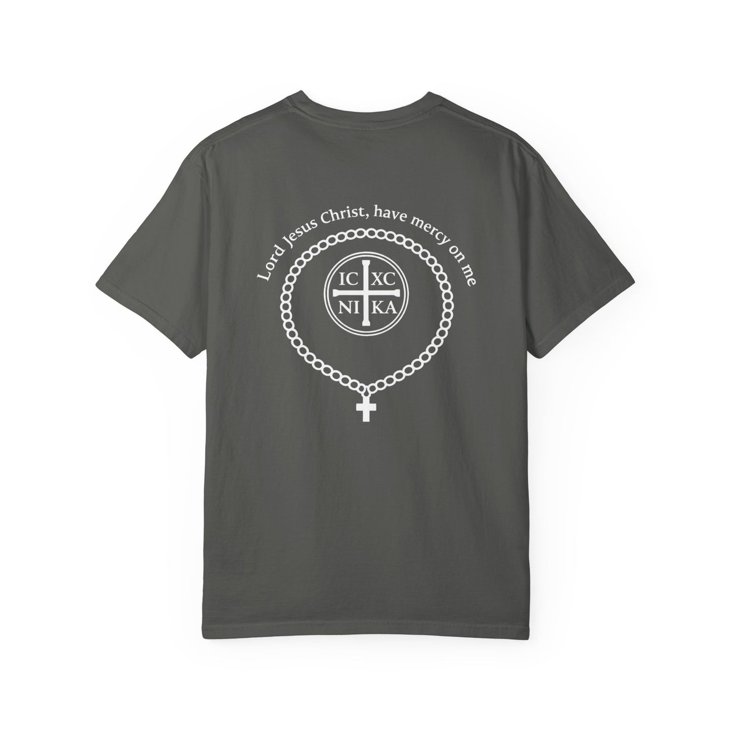 Christian T-Shirt — "I Can Do All Things Through Christ" Philippians 4:13 Cross Laurel Design