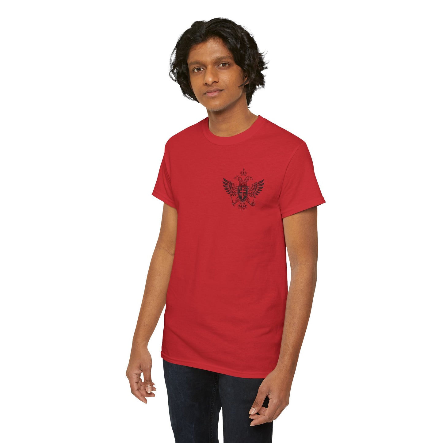 Christian Cross Wings T‑Shirt — Faith Graphic Tee with Prayer Hands