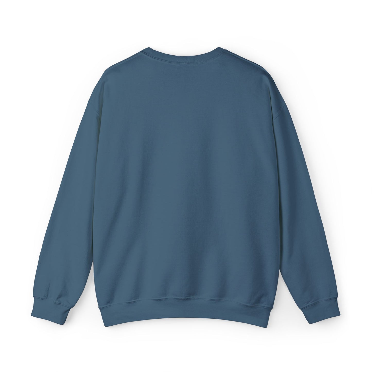 Cozy Floral Script Crewneck Sweatshirt — "Don't Worry Be Happy" Chest Design