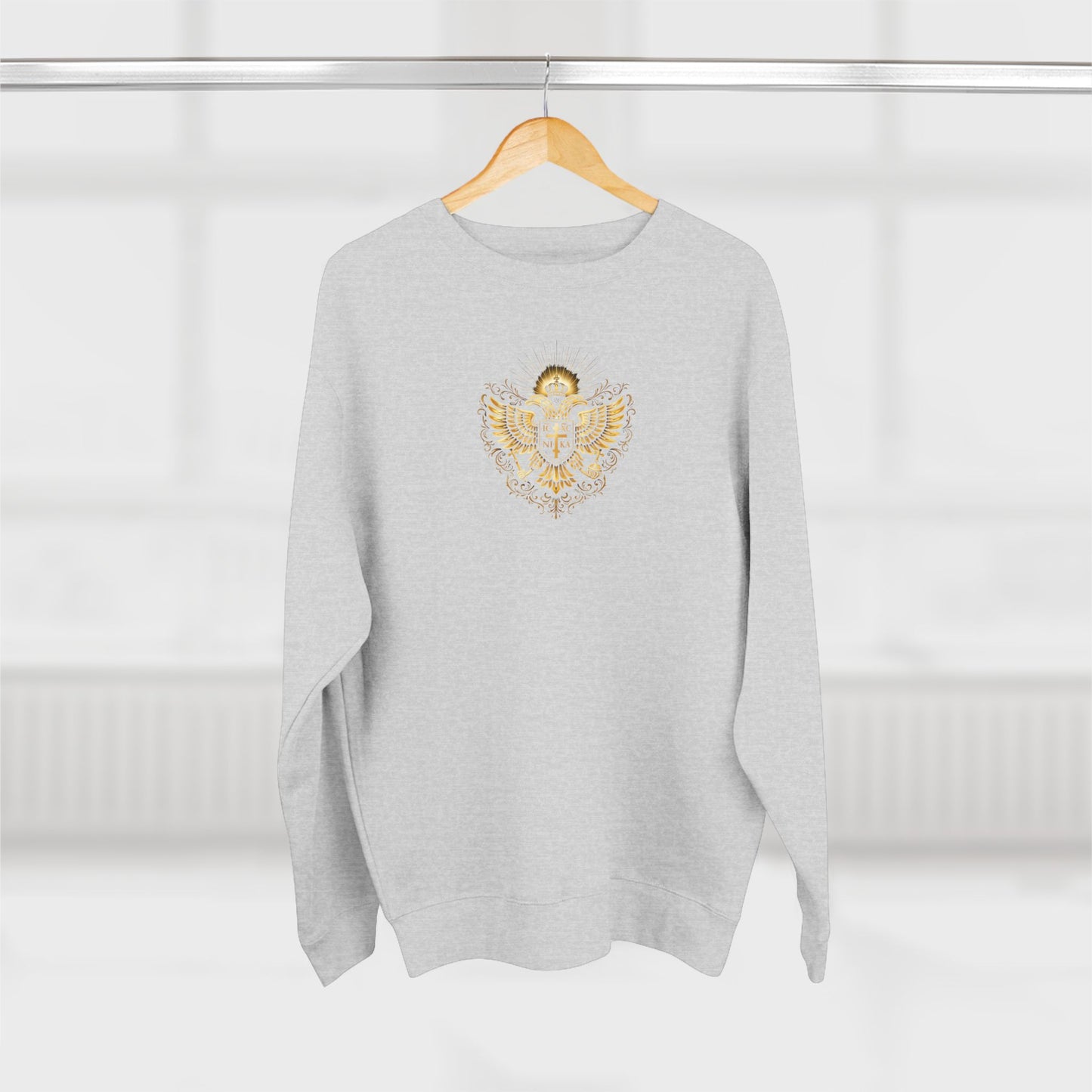 Christian Cross Sweatshirt — Inspirational Faith Graphic Crewneck