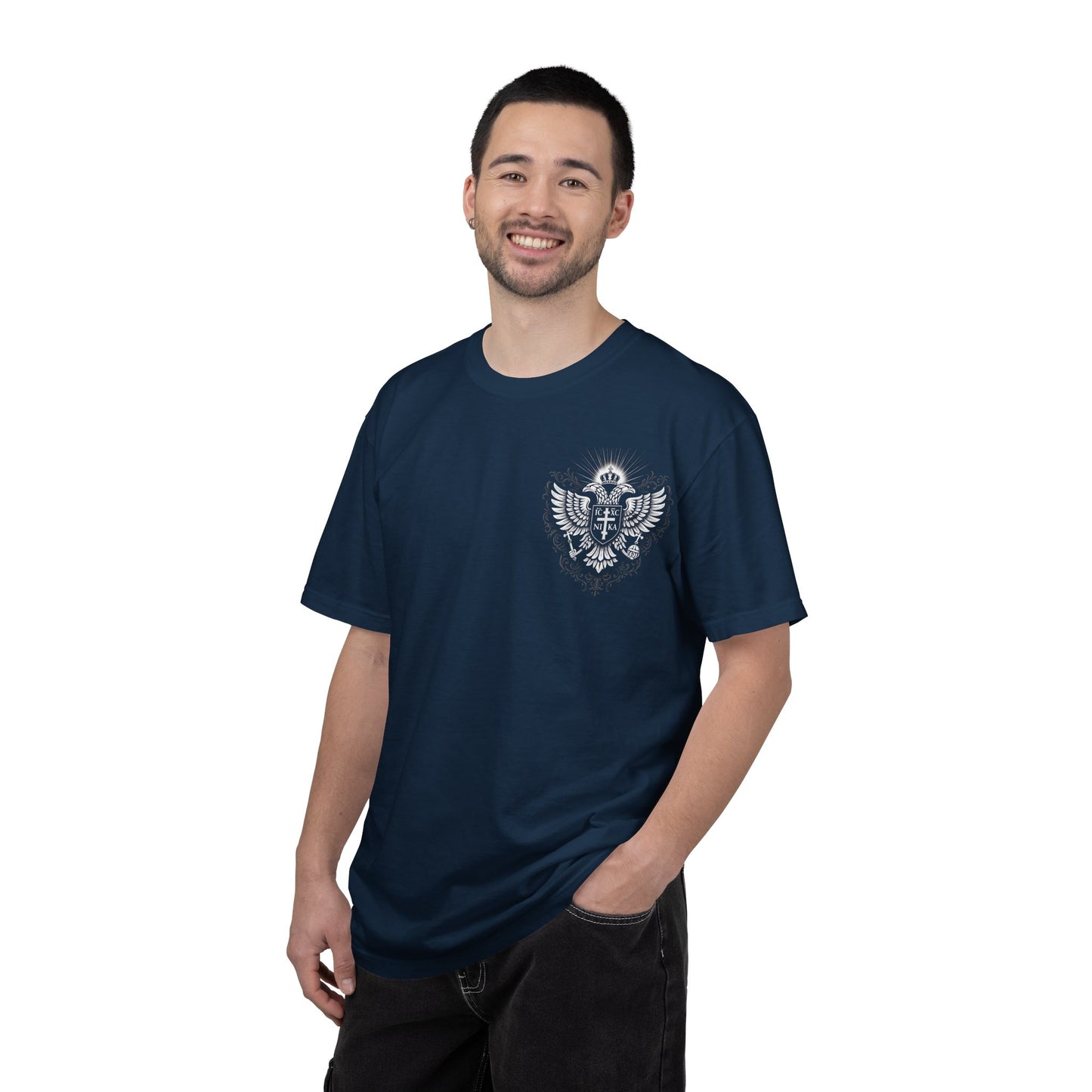 Christian Cross T-Shirt — "Blessed are the pure in heart" Matthew 5:8