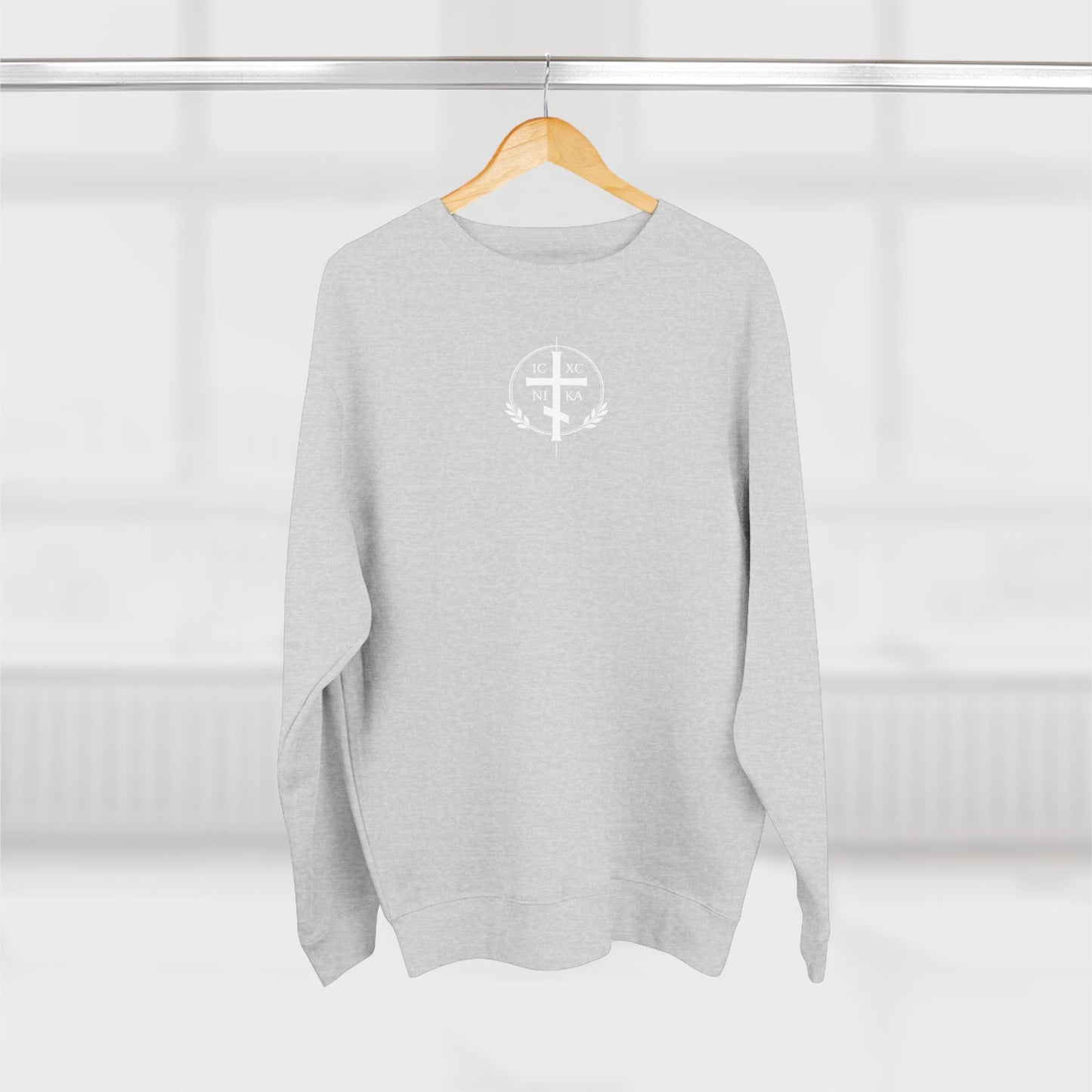 Sheep Graphic Crewneck Sweatshirt — Vintage Lamb Illustration Back Print