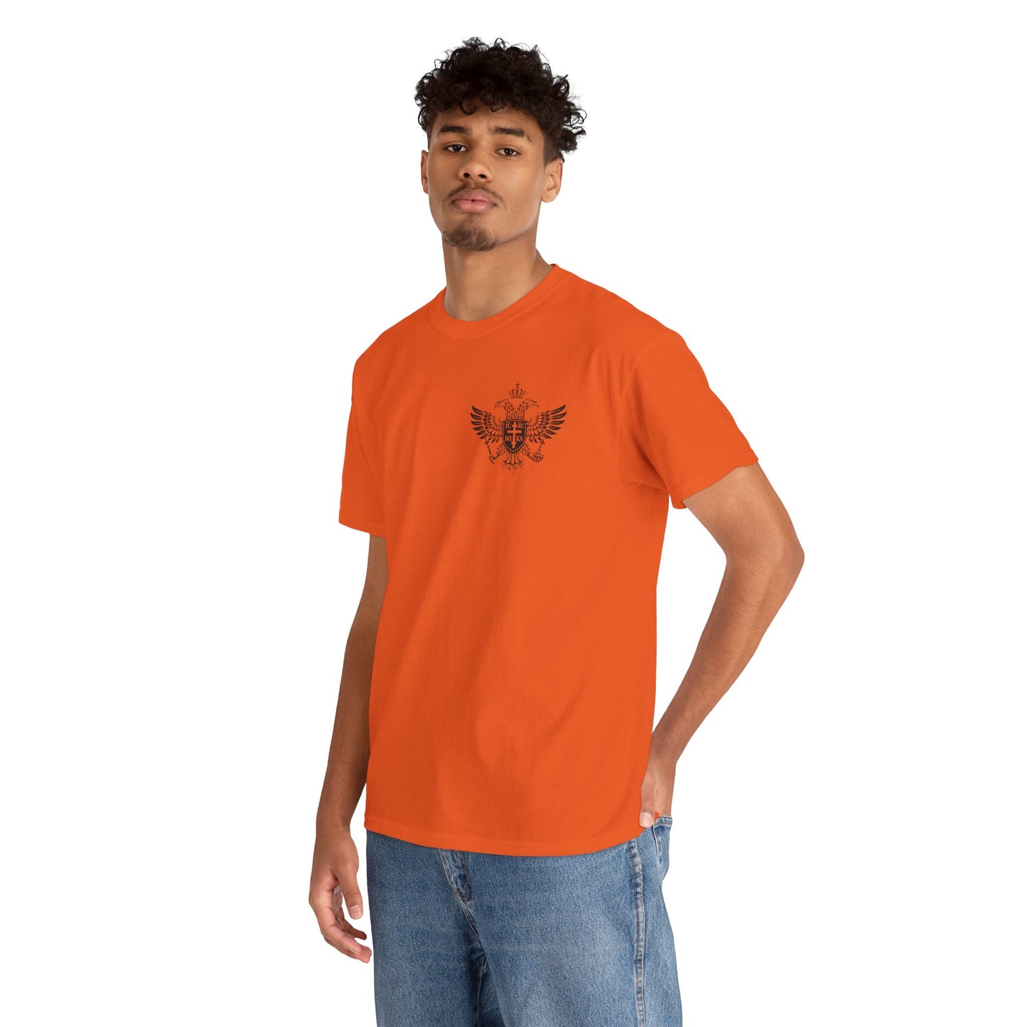 Christian Cross Wings T‑Shirt — Faith Graphic Tee with Prayer Hands