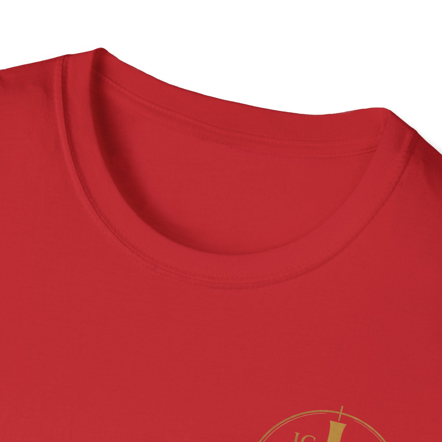 Christian Cross Wings T-Shirt — Gold Faith Graphic Tee