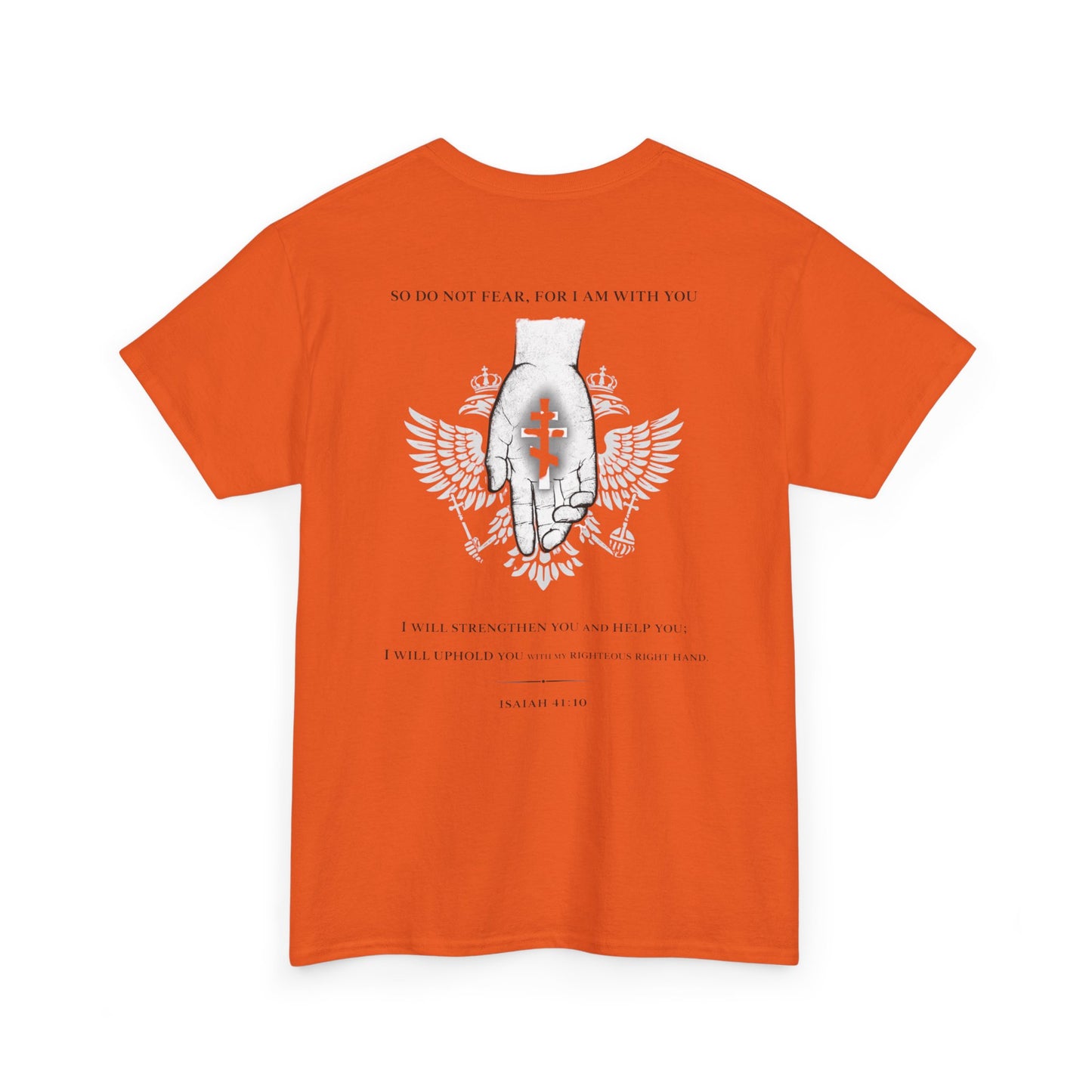 Christian Cross Wings T‑Shirt — Faith Graphic Tee with Prayer Hands
