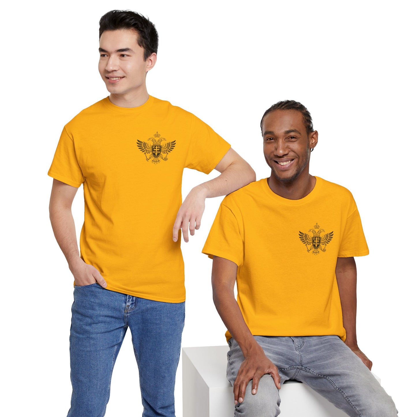 Christian Cross Wings T‑Shirt — Faith Graphic Tee with Prayer Hands