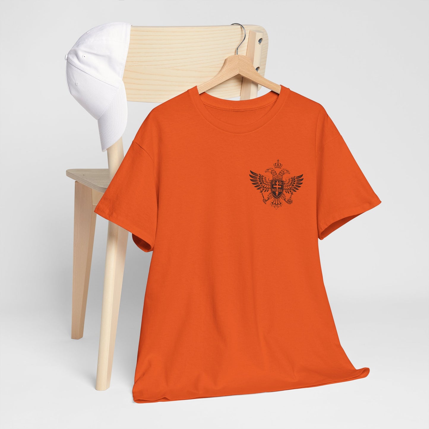 Christian Cross Wings T‑Shirt — Faith Graphic Tee with Prayer Hands