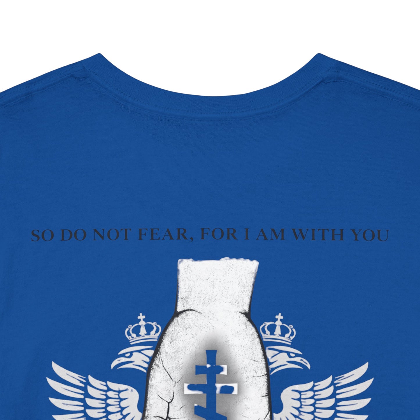 Christian Cross Wings T‑Shirt — Faith Graphic Tee with Prayer Hands