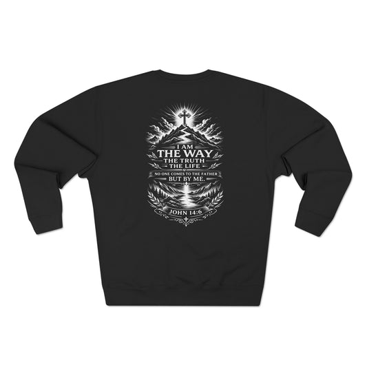 Christian Crewneck Sweatshirt — "The Way" Faith Verse Pullover