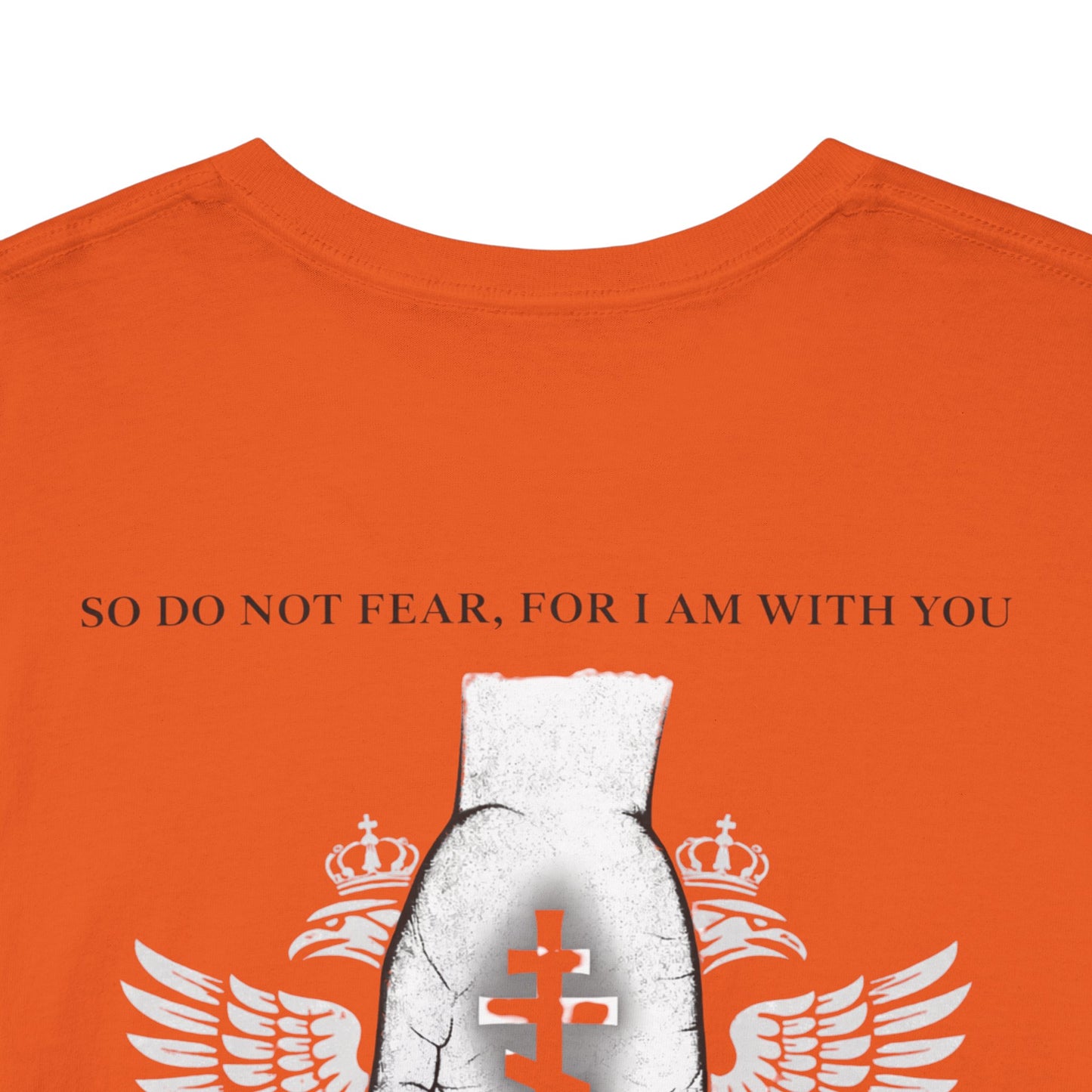 Christian Cross Wings T‑Shirt — Faith Graphic Tee with Prayer Hands