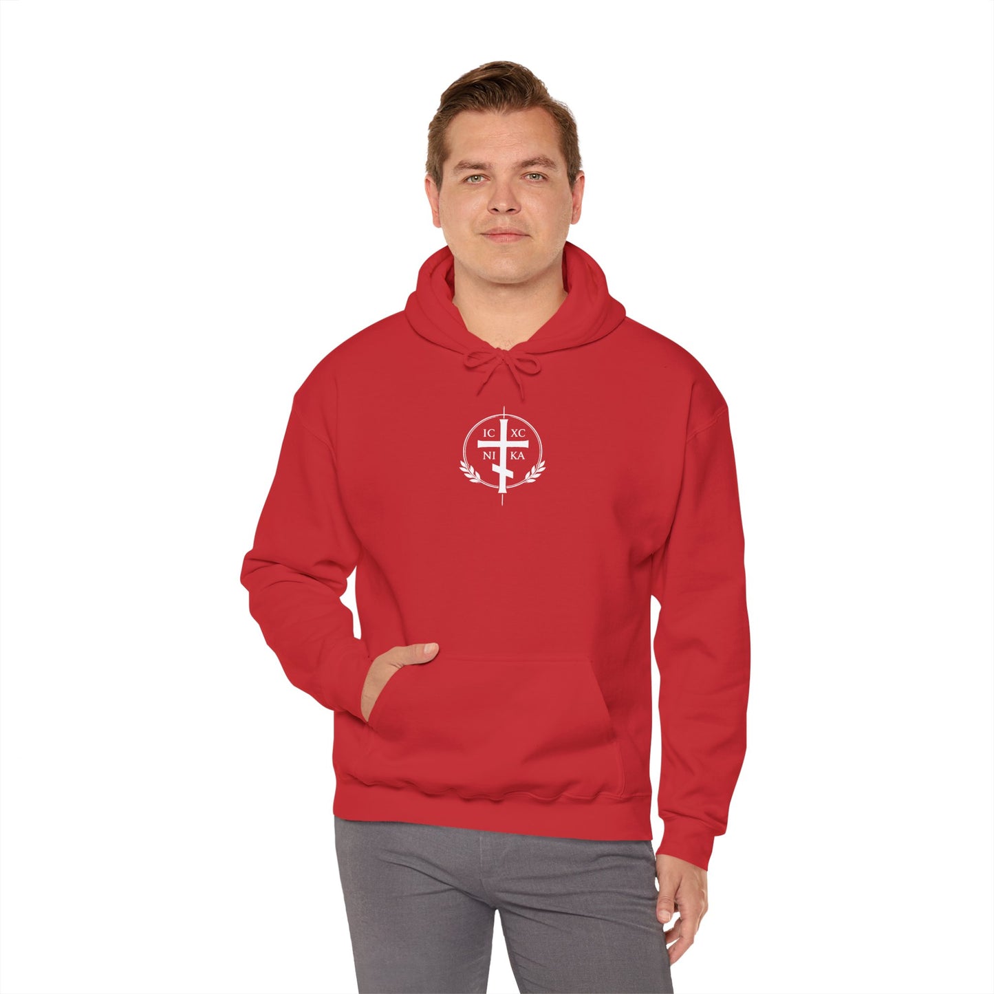 Christian Lamb Graphic Hoodie — ‘Agnus Dei’ Faith Emblem Sweatshirt