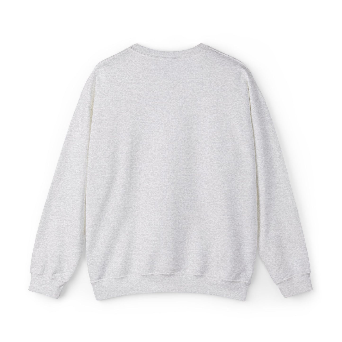 Cozy Floral Script Crewneck Sweatshirt — "Don't Worry Be Happy" Chest Design