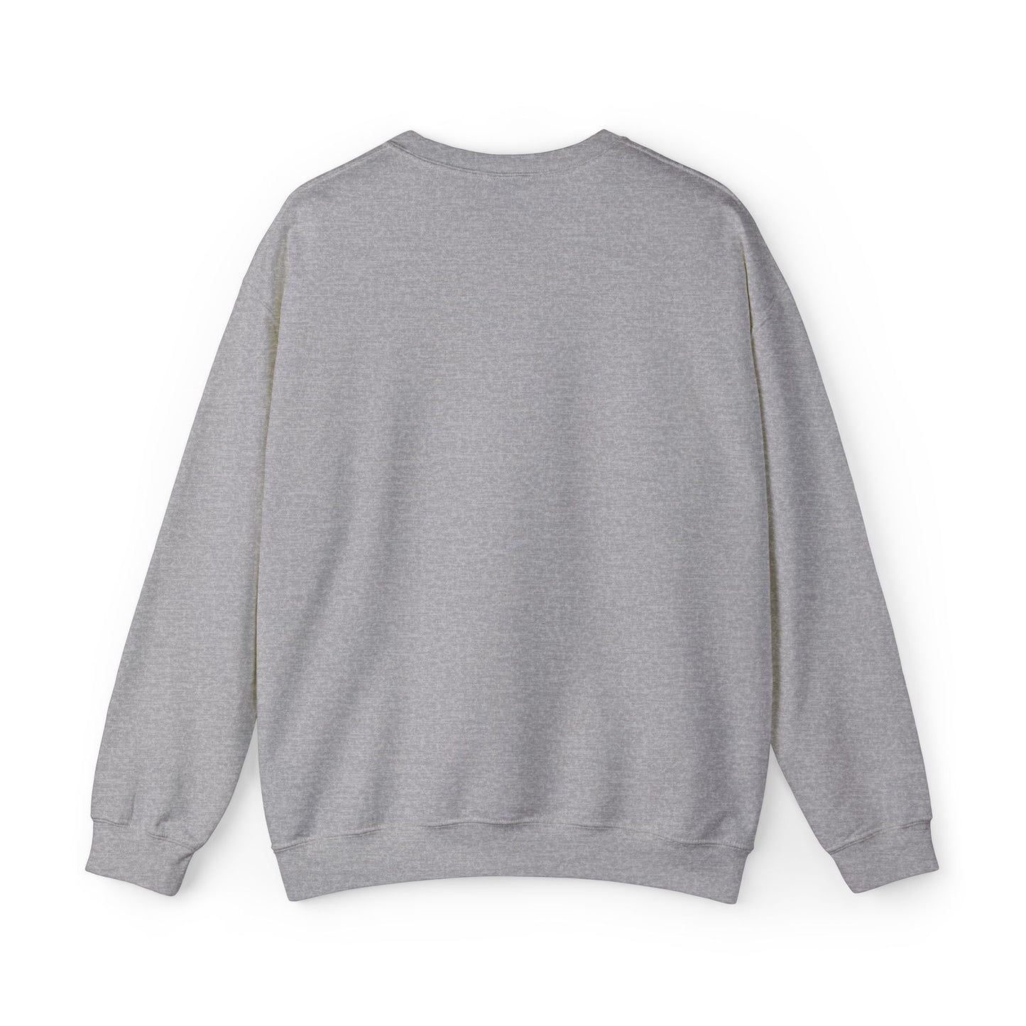 Cozy Floral Script Crewneck Sweatshirt — "Don't Worry Be Happy" Chest Design