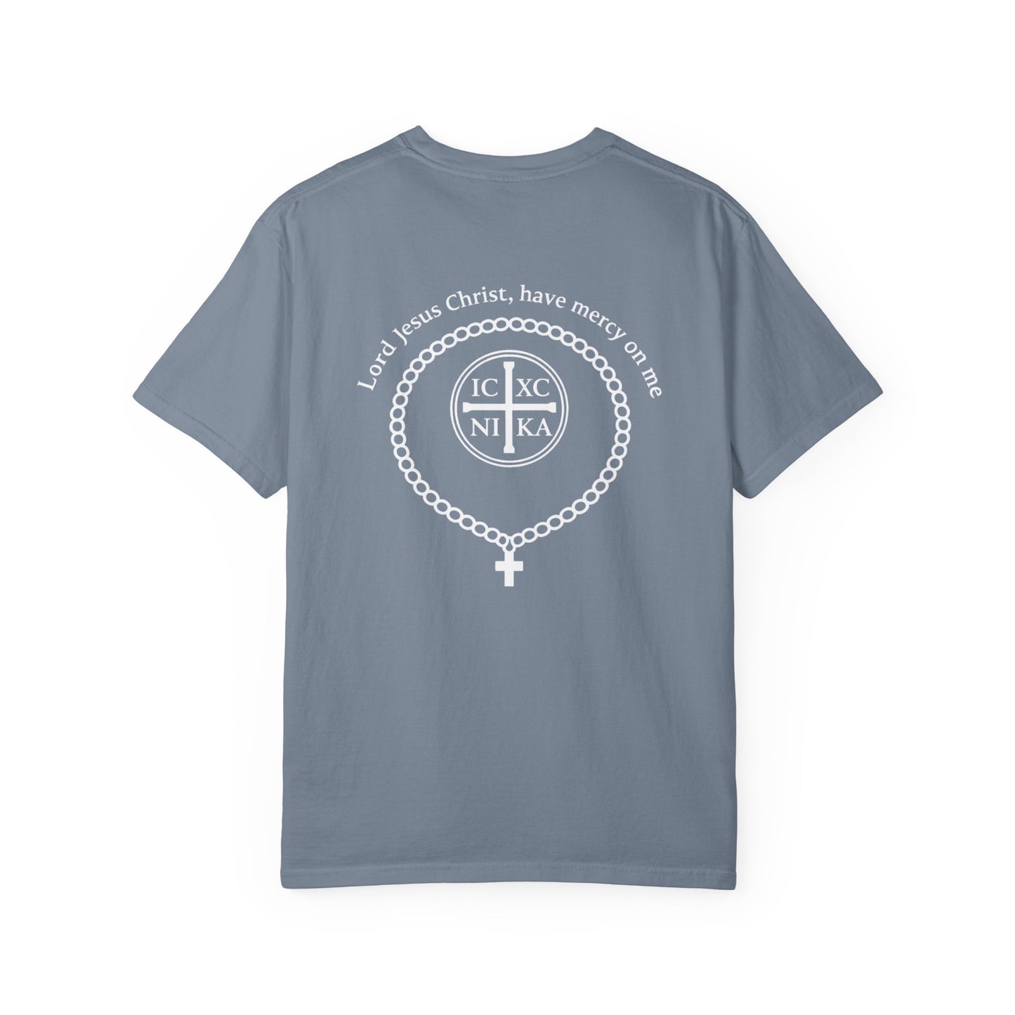 Christian T-Shirt — "I Can Do All Things Through Christ" Philippians 4:13 Cross Laurel Design