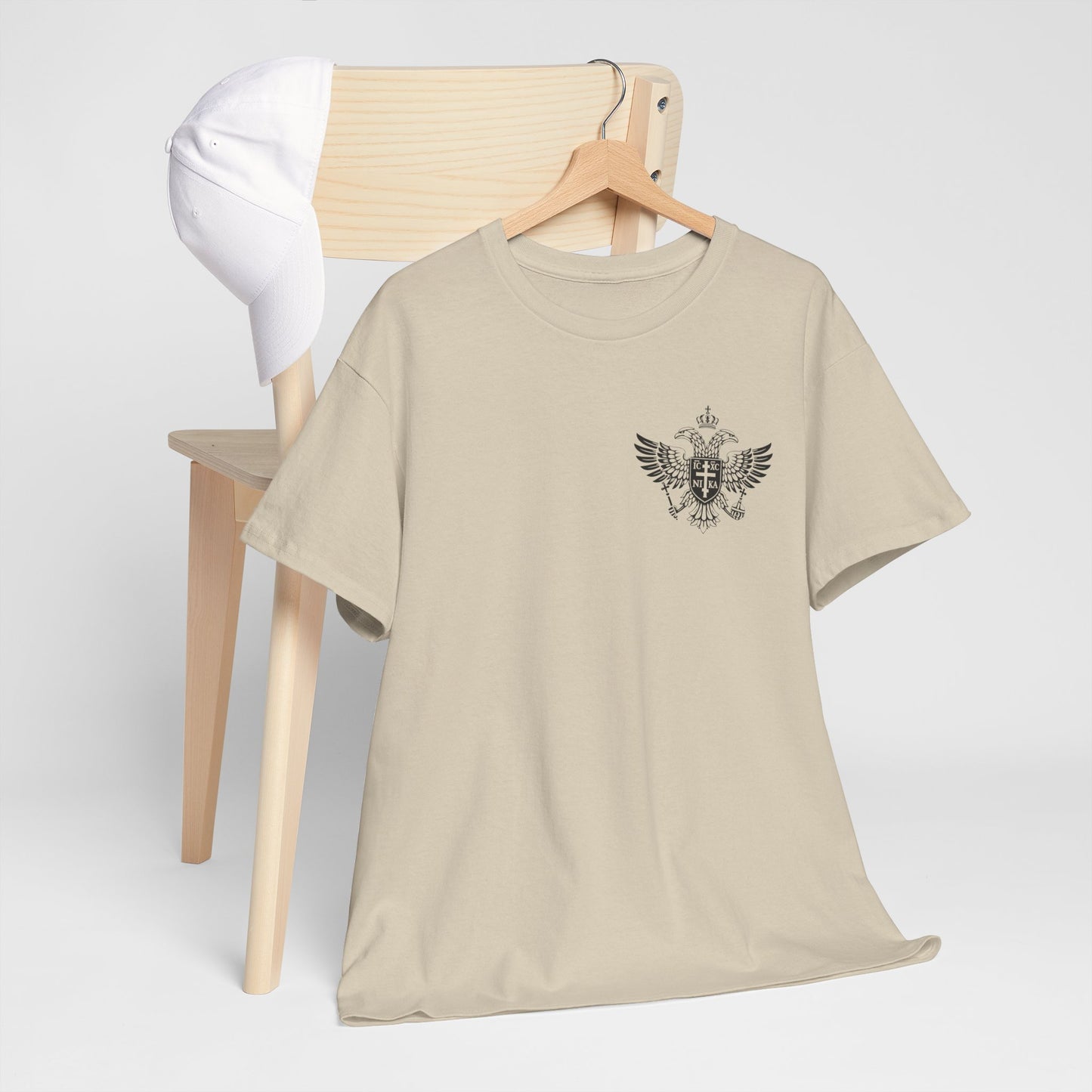 Christian Cross Wings T‑Shirt — Faith Graphic Tee with Prayer Hands