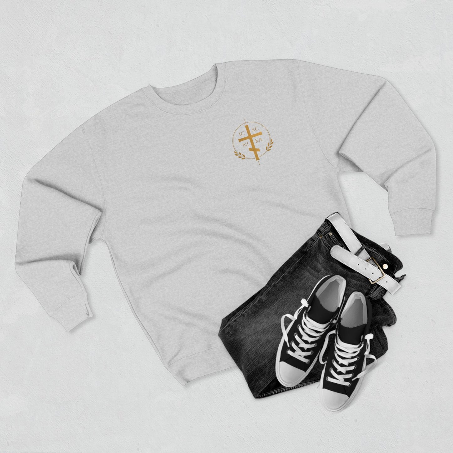 Christian Crewneck Sweatshirt — "The Way" Faith Verse Pullover