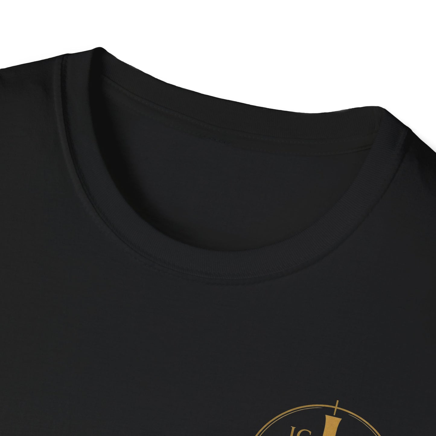 Christian Cross Wings T-Shirt — Gold Faith Graphic Tee