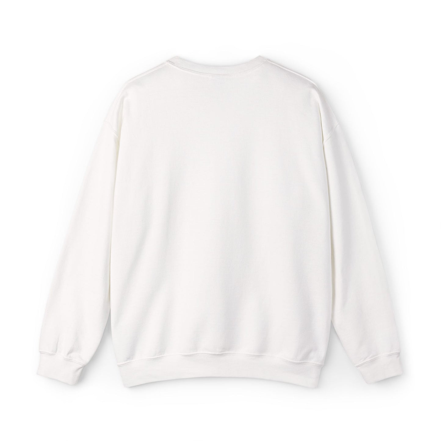 Cozy Floral Script Crewneck Sweatshirt — "Don't Worry Be Happy" Chest Design