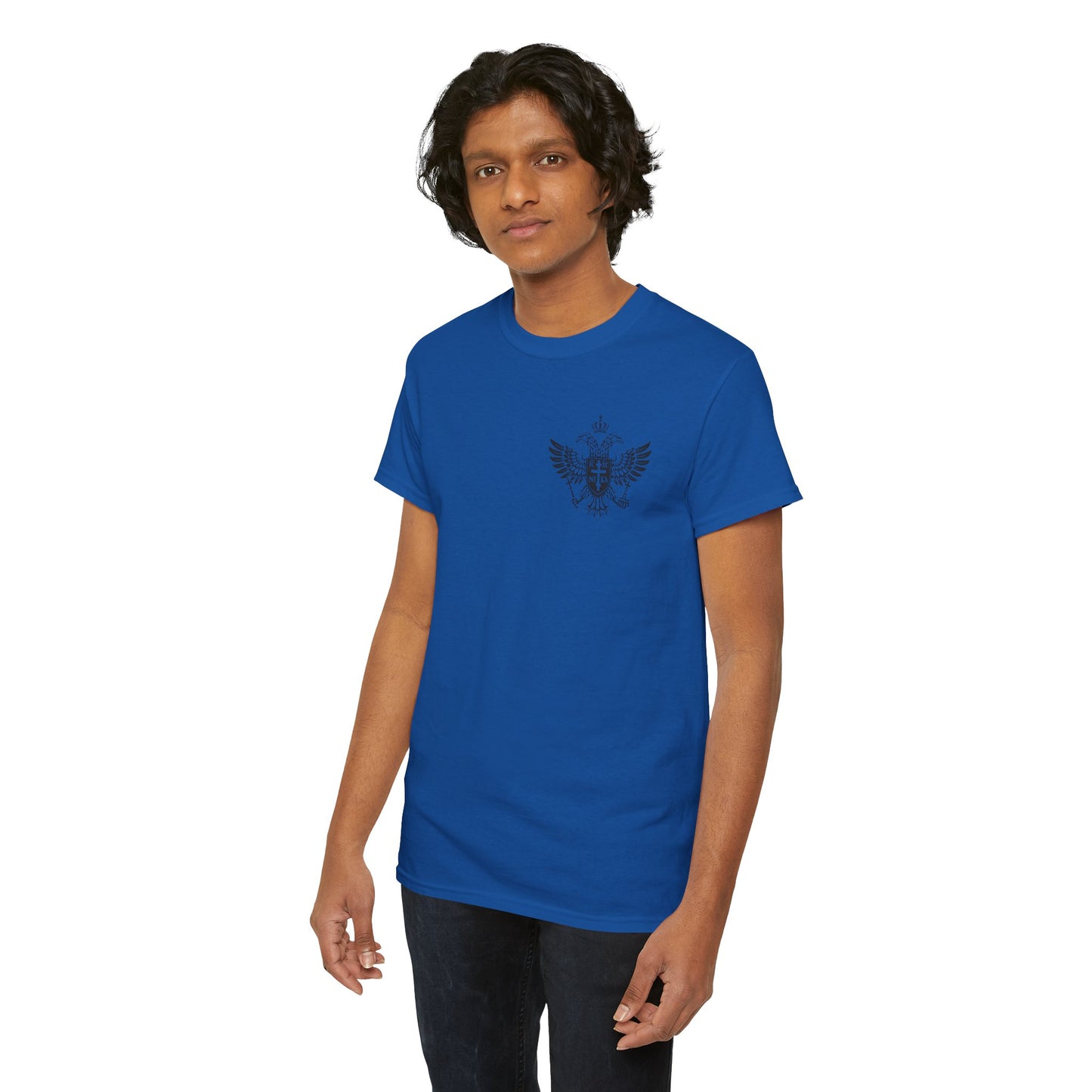 Christian Cross Wings T‑Shirt — Faith Graphic Tee with Prayer Hands