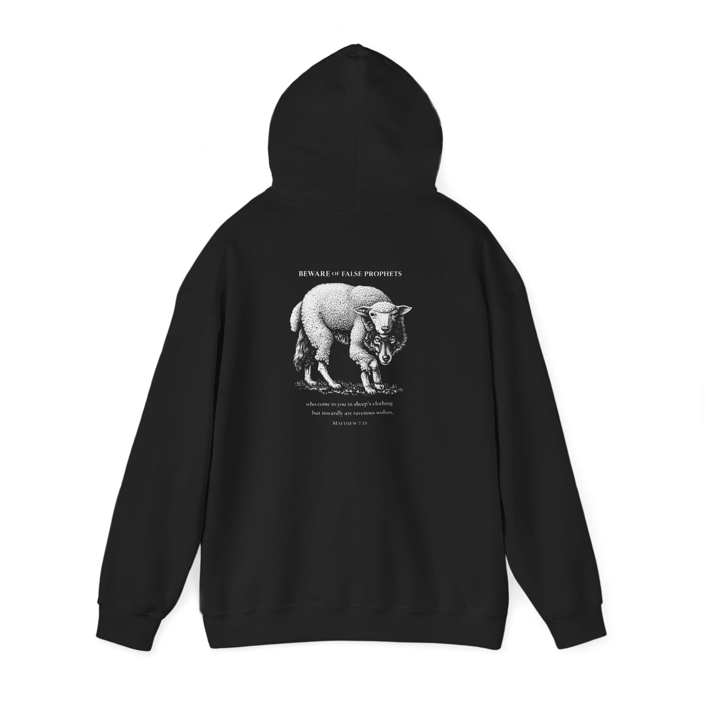 Christian Lamb Graphic Hoodie — ‘Agnus Dei’ Faith Emblem Sweatshirt