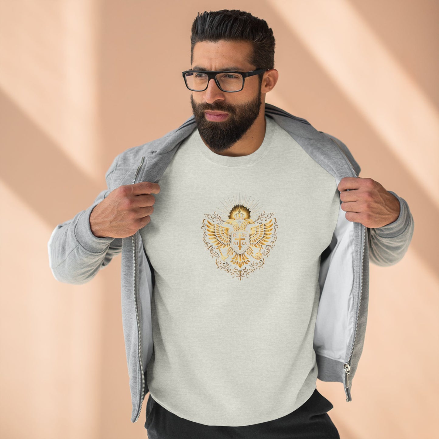 Christian Cross Sweatshirt — Inspirational Faith Graphic Crewneck