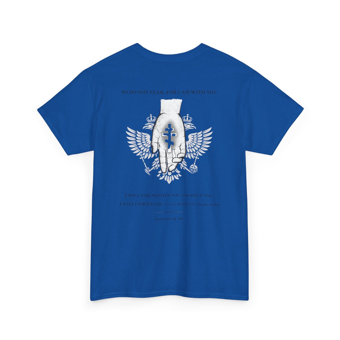 Christian Cross Wings T‑Shirt — Faith Graphic Tee with Prayer Hands